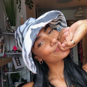 Lack of Color Animal Print (Zebra) Bucket Hat